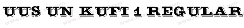 UUS UN KUFI 1 Regular字体转换